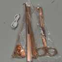 VAVICO Candle Wick Trimmer Cutter Snuffer Arc Lighter Set Candle Care Kit Electric Plasma USB Rechargeable Long Windproof Lighter Candlesnuffer Candles Wicks Dipper (Rose Gold)