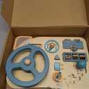 KEU Car Toddler Busy Board – Montessori Busy Boards for Boys & Girls – 10-in-1 Wooden Sensory Board with Steering Wheel, Locks, Keys, and Gears – Travel Baby Busy Boards for Learning & Fun