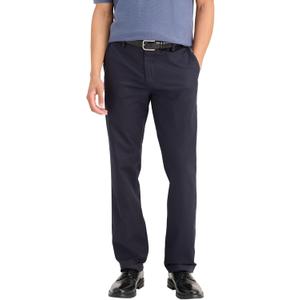 Dockers Mens Straight Fit Signature Lux Cotton Stretch Khaki Pant (34W x 29L, Navy)