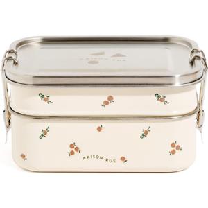 Maison Rue Lunch Box | Stainless Steel Lunch Container | Metal Bento Box | Leak-Proof 3 Compartments