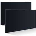 Wesiti 2 Pcs 1/4" Thick HDPE Plastic Sheets Thick Hard HDPE Polyethylene Sheet, High Density Polyethylene Board for Crafts Flat Panel DIY Materials for Home Decor Handicrafts (Black, 8 X 12'')