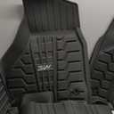 3W Floor Mats Fit for 2013-2018 Dodge Ram 1500/2500/3500 Crew Cab, 2019-2024 Ram 1500 Classic Crew Cab All Weather TPE Custome Fit Accessroies Floor Liner for Dodge Full Set Car Mats