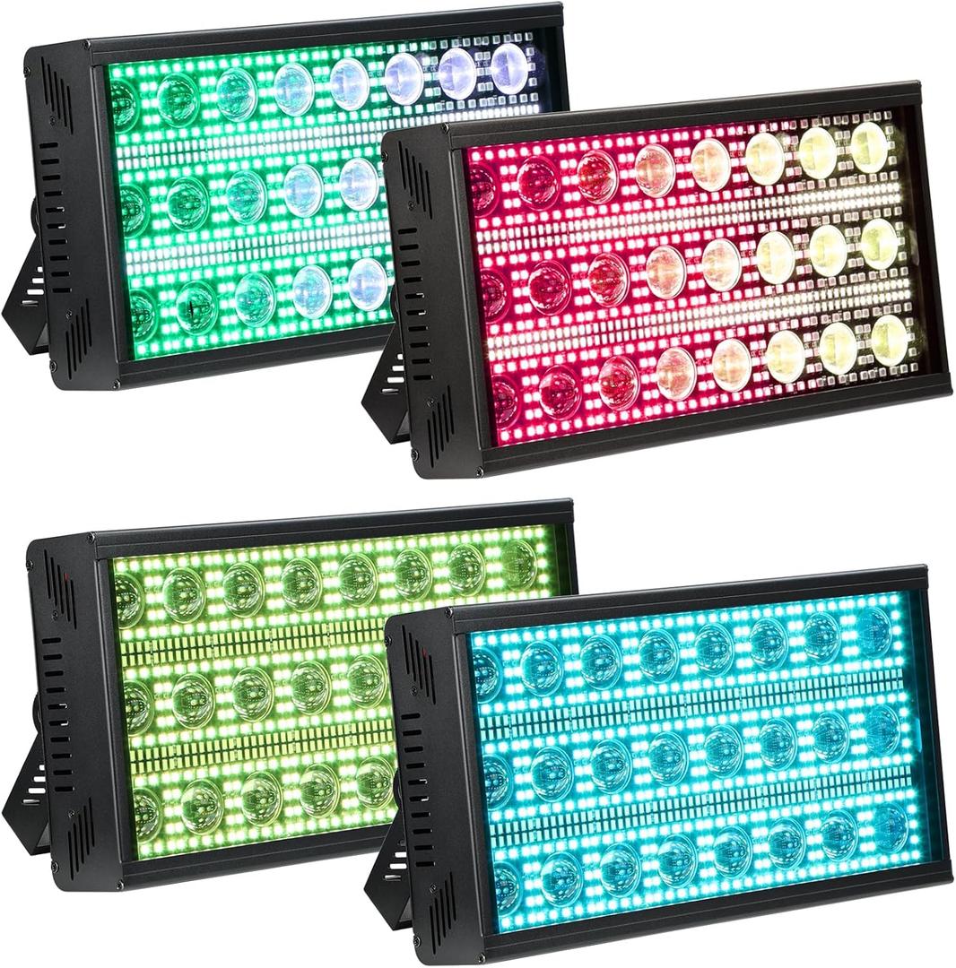 Betopper LF2405 300w Matrix Beam Strobe Effect LightsStage Lights Wash Strobe Light, Super Bright Large Flash Stage Lighting, DMX Dj Strobe Lights for Parties Club Disco Xmas 4