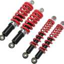 KIMISS 250mm Adjustable Shock Absorber for 50cc-125cc Dirt Pit Bike ATV Go Kart, Front Rear Suspension Spring with Damper