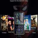 96GB MP3 Player with Bluetooth 5.0: Portable Lossless Sound Music Player with HD Speaker,2.4" Screen Voice Recorder,FM Radio,Touch Buttons,Support up to 64GB for Sport(Earphones&64GB TF Card Included)