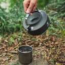 Alocs 1L Kettle Teapot, Portable Camping Coffee Pot, Hard-Anodized Aluminum Camping Kettle, Lightweight Backpacking Kettle for Campfire, Gas Stoves, Hiking, Picnic and Survival Gear