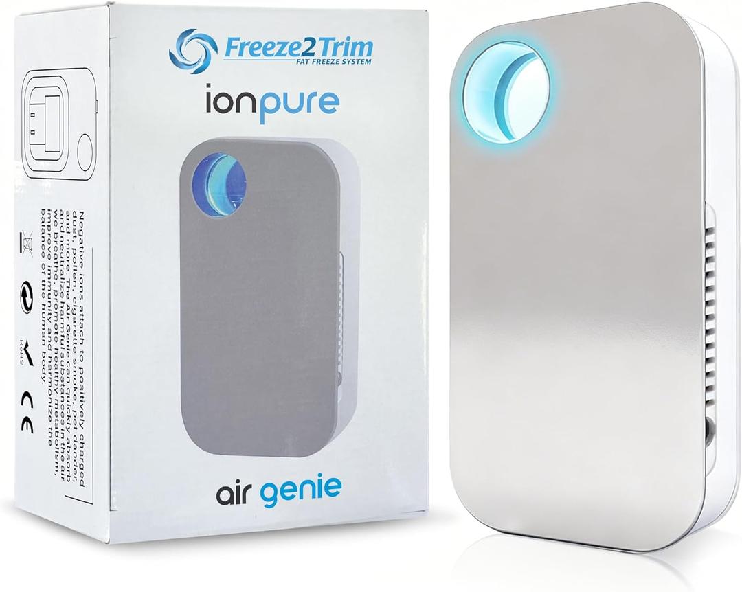 Ion Pure Plug In Air Purifier for Home | Negative Ion Technology for Allergen and Odor Reduction No Filter Compact, Quiet Operation Air Ionizers for Home Kitchen, Bedroom, Bathroom Air Purifiers