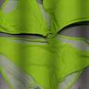 Hilinker Womens Cut Out Sexy One Piece Swimsuit Monokini One Shoulder Tummy Control Bathing Suits, Green (XL)