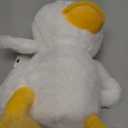 Hopearl LED Musical Stuffed Duck Light up Singing Duckling Plush Toy Adjustable Volume Lullaby Animated Soothe Birthday Gifts for Kids Toddler Girls, White, 11''