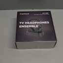 Wireless Headphones for TV with LED Display, TV Headphones Wireless for Seniors with Transmitter Charging Base, No Audio Delay Bluetooth V5.3, Plug and Play, Gift for Seniors/Hearing Impaired (Black)