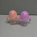 Munchkin Any Angle Sippy Cups for Toddlers, Spill Proof Weighted Straw Cup with Transition Handles for Babies 6 Months and Up, 7 Ounce, 2 Pack, Pink/Purple