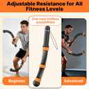 Adjustable Ropeless Battle Ropes for Home Gym for Men & Women, Heavy Duty Cordless Battle Rope, Exercise Ropes with Variable Resistance, Strength & Low-Impact Cardio for HIIT