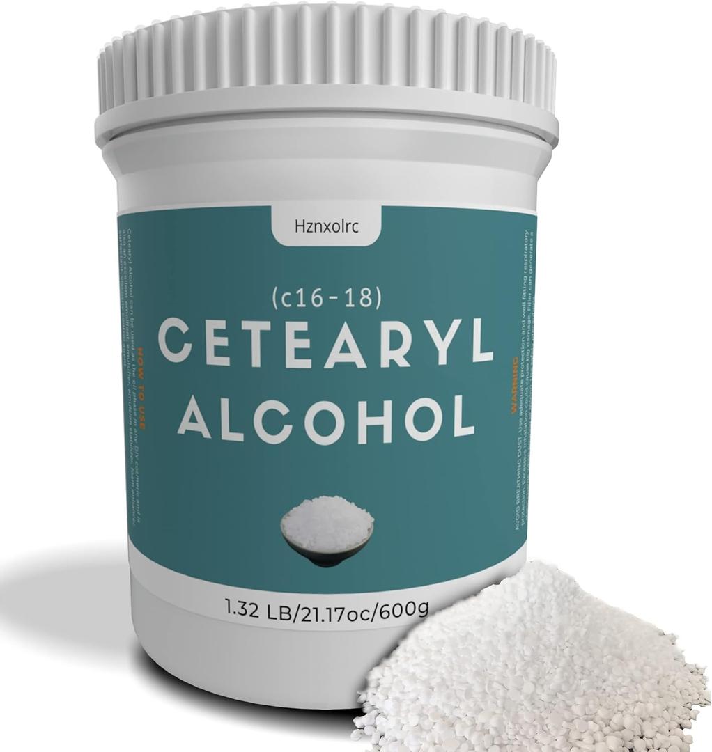21.17 Ounce Cetearyl Alcohol for Making Lotions, Premium Cetearyl Alcohol Granules, Smooth and Emollient, Fresh and Pleasant, Suitable for Making Conditioners, Scrubs, Creams and More