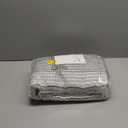 BSICPRO Bathroom Rugs and Mats Sets, 2 Piece Thick Absorbent Chenille Bath Mat Rug Set Non Slip, Soft Shaggy Bath Room Floor Mats for Bathroom, Machine Washable (20" x 47" Plus 16" x 24", Black)