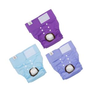 CuteBone Dog Diapers Female Washable Small Medium Large 3 Pack Reusable Doggie Diapers Puppy Period Pants for Doggy Heat Cycle Peeing D11L