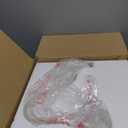 10'' Diameter Outdoor Gooseneck Barn Light Fixture with Wall Mount, White Exterior Waterproof Porch Barn Door Wall Lantern, Farmhouse Outdoor Wall Sconce, 1 Pack, LM2201-WH