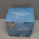 300 Count 15 Micron Extra Thick 4 Gallon Drawstring Small Trash Bags, Sturdy & Tear-Resistant Small Garbage Bags for Bathroom, Office, Bedroom & Kitchen