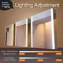 KWW LED Lighted Bathroom Medicine Cabinet with Sockets & USBs, Defogger, Dimmable, 3 Color Light Makeup Mirror, Easy to Install, Wall Mounted Cabinet (Left hinge-21 * 28)