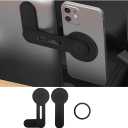 Magnetic Car Phone Mount, Invisible Design for Tesla Model 3/X/Y/S, Strong Magnet and 90 Rotation, Foldable Phone Holder for Car Screen Laptop, Compatible with All iPhone, Android, Smartphones