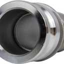 2pc Aluminum Camlock Fittings part E, Cam & GrooveHose Fittings -2 inch Male Adapter & Coupling