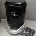 Dog Poop Trash Can Outsides, 18L/4.76 Gal Portable Waste Bin with Lid and Removable Inner Odor Control for Indoor Outdoor Dog Waste Station for Bathroom &Kitchen -45 Waste Bags (Black-01)