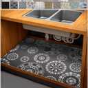 AiBOB Waterproof Under Sink Mat, Absorbent Quick Dry Sink Liners Protect Cabinets, Durable Shelf Liners, Slip Resistant and Non-Adhesive, 24"X36", Multi