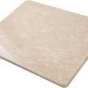 Natural Marble Cutting Board For Kitchen, 16 x 20 Inch Marble Slab Pastry Board With Non-Slip Feet For Baking, Cheese, Charcuterie, Chocolate Yellow Marble White Golden