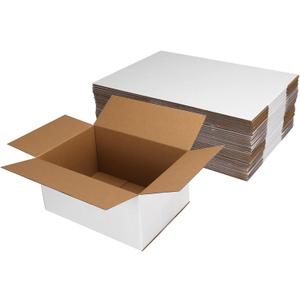 Hoikwo 10x7x5 Inches Small White Shipping Boxes Set of 40, Sturdy Cardboard Boxes for Small Business for Packaging Mailing