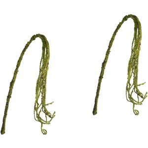 BESPORTBLE 2pcs Realistic Snake Plant Artificial Faux Plant for Reptile Tank Decor Bearded Dragon Enclosure Accessory Decor