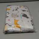 Different Cats Poses Baby Crib Sheets Fitted Crib Sheets Kid Crib Fitted Sheets Crib Cover Single Pack 28"x52" for Boys Girls (White)