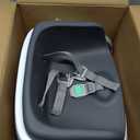 Ingenuity SmartClean Toddler Booster Seat for Kitchen Chair Lightweight for on-the-go, Easy-Clean, 3-Point Harness Strap Booster Seat for Dining Table, Slate