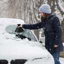 Magical Ice Scrapers for Car Windshield - 2 Pack Cone Magic Car Ice Scraper with Funnel, Round Snow Scraper for Christmas Present