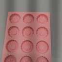 2Pcs 3D Round Silicone Tire Mold for Chocolate, 12-Cavity Silicone Truck Wheel Mold for Chocolate, Candy, Jelly, Fondant.