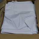 Sancua 6 Pack Round Tablecloth 90 Inch White, Stain and Wrinkle Resistant Table Cloth - Washable Polyester Table Cover for Dining Tables, Buffet Parties and Camping