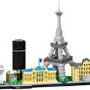 JXRLMB Paris Skyline Architecture Adult Building Blocks Set 3680PCS with Eiffel Tower and The Louvre Assembly Collection Micro Bricks 3D Model for Teens Age of 14+