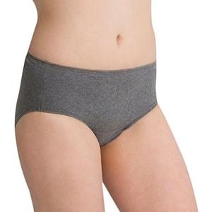 Cottonique Women's Latex-Free Waist Brief made from 100% Organic Cotton (2/pack | Melange) (S)