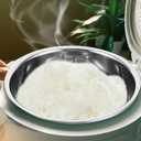 Baluue Stainless Steel Rice Cooker Inner Pot, 4L, Widely Compatible, Easy Clean, Suitable for Home Use, Silver, Household Rice Cooker Inner Pot, 8.66x8.66x5.19 Inches