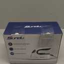 Sundu Mini Travel Iron with Steam,1000W Portable Non-Stick Soleplate Steam Small Iron for Quilting & Sewing,300 Microsteam Holes,90ml Water Tank,Lockable Safety Base,Digital Temperature Control (White and Black)