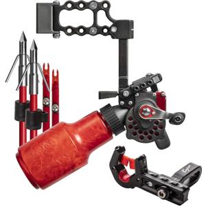 Cajun Winch Pro Reel Bowfishing Kit - Ultimate Bundle Including Winch Pro Reel, 25 Yards of 250 lbs. Line, 2 Arrows W/Piranha Points, Slides, Stops, and Brush Fire Arrow Rest, One Size