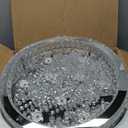 FRIXCHUR 19.7" Crystal Chandeliers Crystal Ceiling Light Fixtures Modern Flush Mount Light LED Chandelier Lamp for Living Room Bedroom Dining Room 6500K Cool White