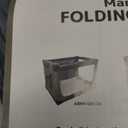 33 Inch Collapsible Travel Dog Crate for Medium Large Dogs, Portable Dog Crate 4-Door Foldable Soft Kennel with Durable Mesh Windows for Indoor & Outdoor Travel, with Storage Bag, Black