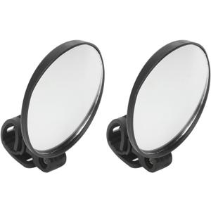gernie Twin Pack Bike Rear View Mirror Perfect for Scooters Wheelchairs Reflective Round Design Ensure Wide Angle View Ideal Backup Magnifiers Mirror