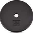 Yes4All Standard Weight Plates, 1-Inch Cast Iron Barbell Weights, Wide Range 550 LB, Ideal for Strength Training & Workout Routine