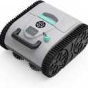Cordless Pool Cleaner Robot for Wall & Waterline Cleaning, Automatic Pool Vacuum Cleaner for Inground & Above Ground Pools up to 3200 sq.ft, 120 Mins Runtime, IPX8 Waterproof