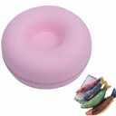 Cat Cave, Cat Tunnel Bed, Premium Cave Donut Tunnel Bed Set with Interactive Soft Cat Toys, Donut Design - Ideal Houses for Indoor by Luniko Shop (Pink)