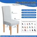Dioxide Waterproof Chair Covers for Dining Chairs, Stretch Dining Chair Covers Set of 4, Parson Chair Slipcovers, Removable Washable Kitchen Chairs Seat Covers Protectors for Home Restaurant Banquet