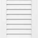 Ekena Millwork GVPVE24X1401SN Vertical Surface Mount PVC Gable Vent, 24 W Inch x 14 H Inch, Factory Primed White