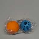 HIPPIH Dog Puzzle Toy 2 Pack, Interactive Dog Toys for Treat Dispensing, Durable Puppy Toys for Teething, Dog Treat Ball for Teeth/Slow Feeder/IQ Training/Playing, Blue-2.75, Orange-3.14