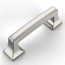 Amerdeco 10 Pack Brushed Satin Nickel Cabinet Pulls 3 Inch(76mm) Hole Center Cabinet Hardware Kitchen Cabinet Handles for Bathroom Drawer Pulls Dresser Pulls ZH0010