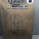 Graco Tranzitions 3-in-1 Harness Booster Car Seat, Forward Facing Car Seat, Highback, to Backless Booster, Black